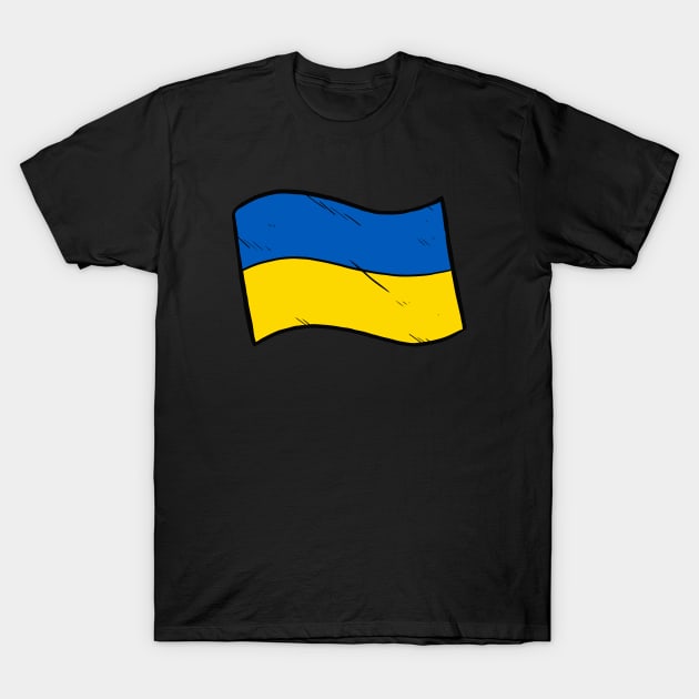 Flag of Ukraine T-Shirt by Baddest Shirt Co.